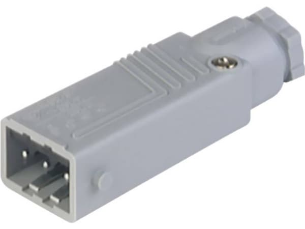 Hirschmann 932 143-106-1 Strømstik STAS Stik, lige Samlet poltal: 3 + PE 16 A Grå 1 stk
