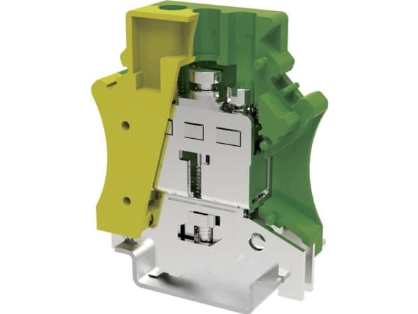 Degson PC16-PE-01P-1Y-00AH-1 Maadoitusliitin 12,2 mm ruuvit Keltainen, vihreä 1 kpl