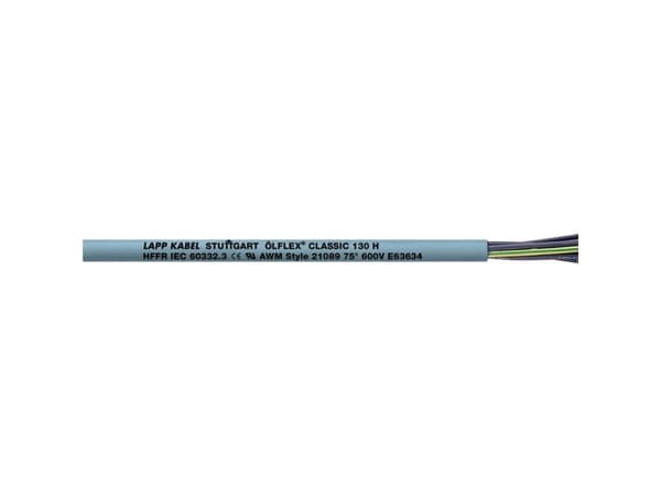 LAPP ÖLFLEX® CLASSIC 130 H Styreledning 4 x 0,50 mm² Grå 1123004-500 500 m