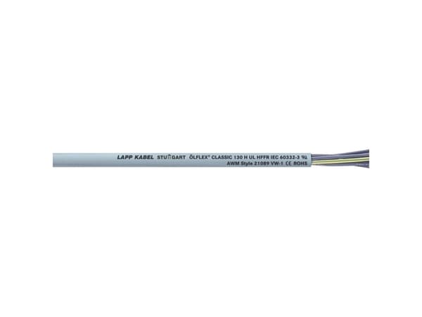 LAPP ÖLFLEX® CLASSIC 130 H Styreledning 4 x 0,50 mm² Grå 1123004-500 500 m