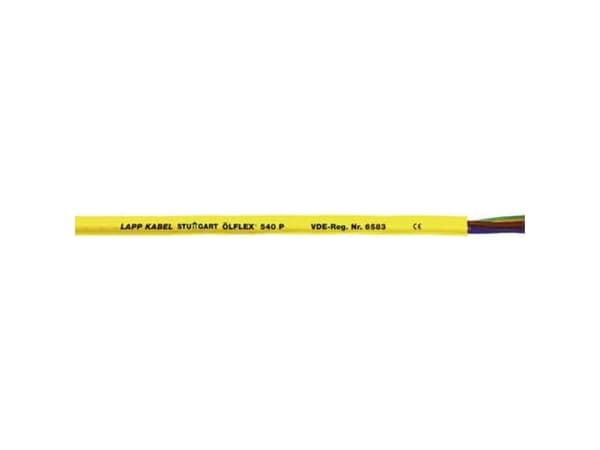 LAPP 12452-500 Tilslutningskabel ÖLFLEX® 540 P 2 x 0.75 mm² Gul 500 m