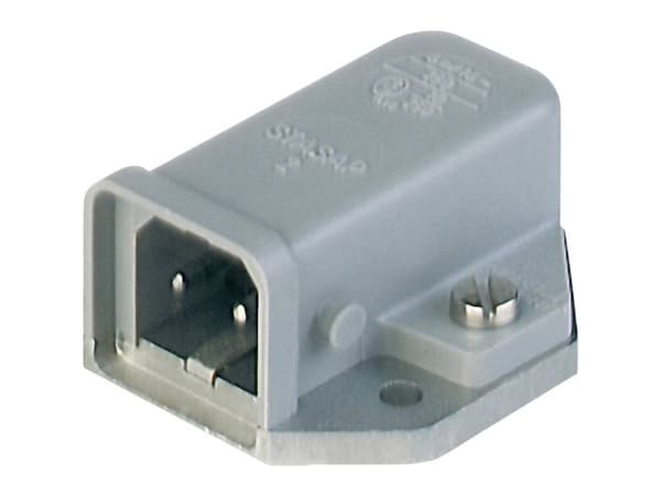 Hirschmann 930822106-1 Strømstik STASAP Stik, indbygning vandret Samlet poltal: 2 + PE 16 A Grå 1 stk