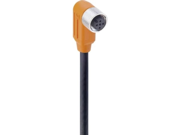 Belden 934703014, 5 m, M12, kvinnlig kontakt, svart, polyuretan (PUR), E104696 UL 2238; cURus
