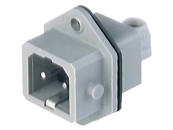 Hirschmann 930622106-1 Mains Plug Stasei Plug, Vertical Installation Total Number Of Pins: 2 + Pe 16 A Gray 1 Pcs