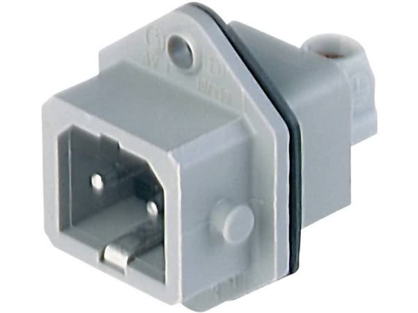 Hirschmann 930622106-1 Mains Plug Stasei Plug, Vertical Installation Total Number Of Pins: 2 + Pe 16 A Gray 1 Pcs
