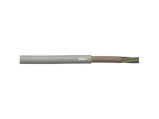 Lapp NYM-J, Kabel för medelhög spänning, Grå, Polyvinylklorid (PVC), Polyvinylklorid (PVC), Koppar, 1.5 mm ²