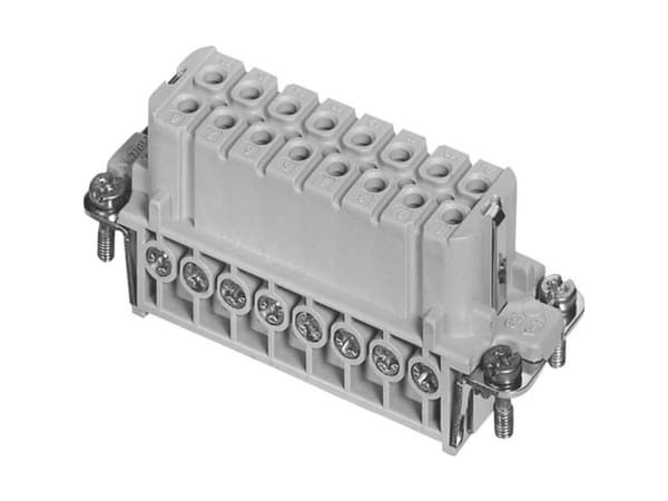 Amphenol C146 10B016 002 4-1 Tilslutningsindsats Forsølvede kontakter 1 stk