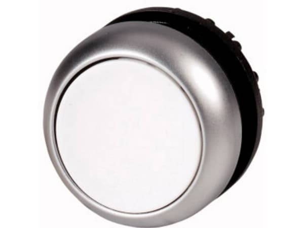 Eaton M22-D-W, Nappi, Kromi, Valkoinen, Muovi, IP66, IP67, IP69, 29,7 mm, 29 mm