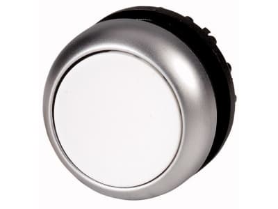 Eaton M22-D-W, Nappi, Kromi, Valkoinen, Muovi, IP66, IP67, IP69, 29,7 mm, 29 mm