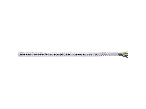LAPP ÖLFLEX® CLASSIC 110 SY Styreledning 25 G 0.75 mm² Grå, Transparent 1125125-50 50 m