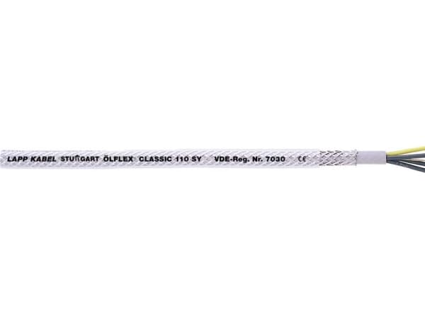 LAPP ÖLFLEX® CLASSIC 110 SY Styreledning 25 G 0.75 mm² Grå, Transparent 1125125-50 50 m