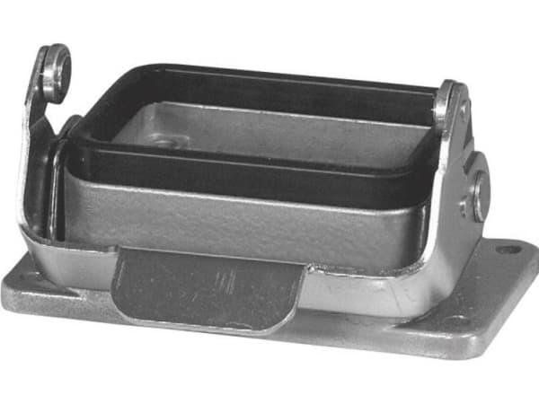 Amphenol C146 10F006 000 1-1 Monteringsskåp 1 längsgående konsol, Med flat tätning 1 st