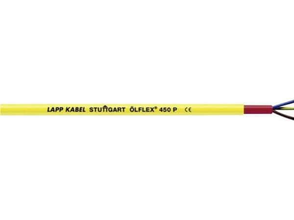 LAPP 122043-100 Tilslutningskabel ÖLFLEX® 450 P 5 x 1.5 mm² Gul 100 m