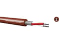 Miniatyrbild 1 av 2: Sensocord®-T/C4x0,22qmm,redbrown, temperature resistant, shielded 244C42200 Kabeltronik