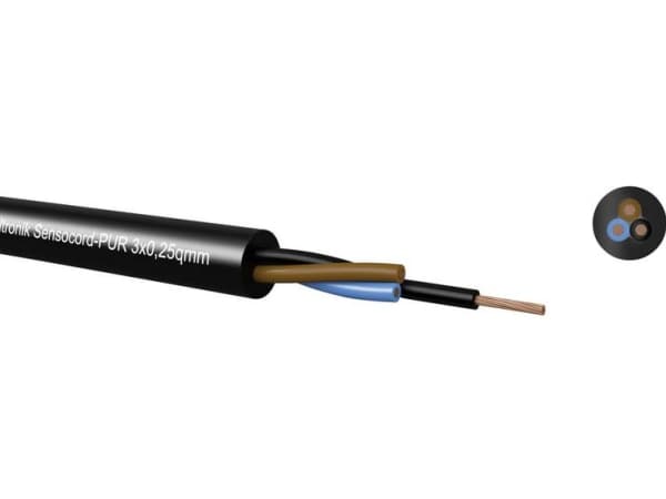 Sensocord®-PUR 4x0,34qmm, sensor cable 2454P3409 Kabeltronik