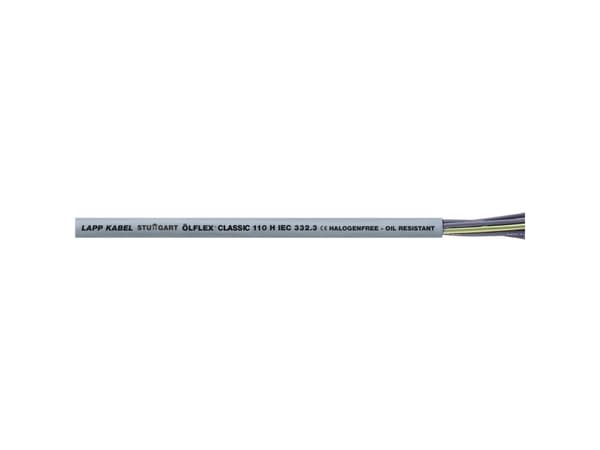 LAPP ÖLFLEX® CLASSIC 110 H Styreledning 3 x 0.75 mm² Grå 10019912-100 100 m