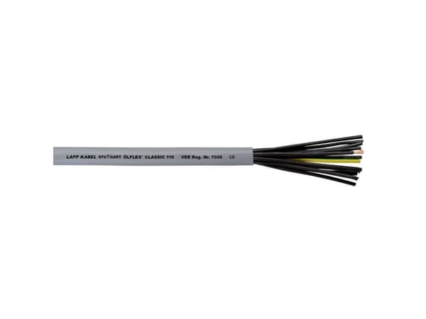Lapp ÖLFLEX 1119003, 100 m, Kopper, Gjennomsiktig, Hvit, Fortinnet kobber, PVC, 14,4 kg/km