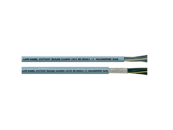 LAPP ÖLFLEX® CLASSIC 130 H Styreledning 2 x 0,50 mm² Grå 1123000-100 100 m