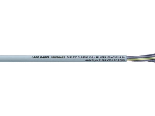Lapp 1123001, 100 m, Grå, 14,4 kg/km, 42 kg/km, 4000 V, 0,5 mm²
