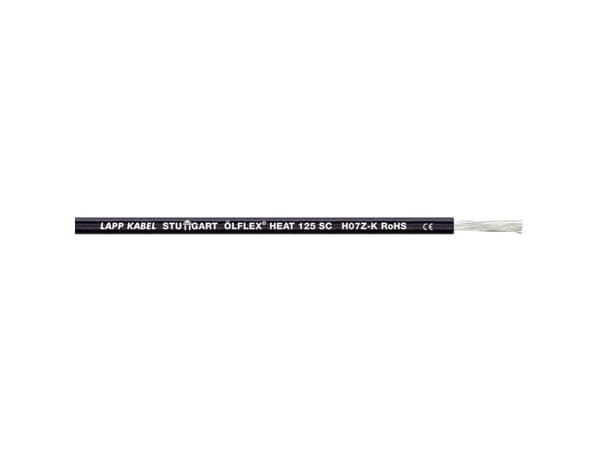 LAPP 1238000-100 Johdin ÖLFLEX® HEAT 125 SC 1 x 6 mm² vihreä, keltainen 100 m