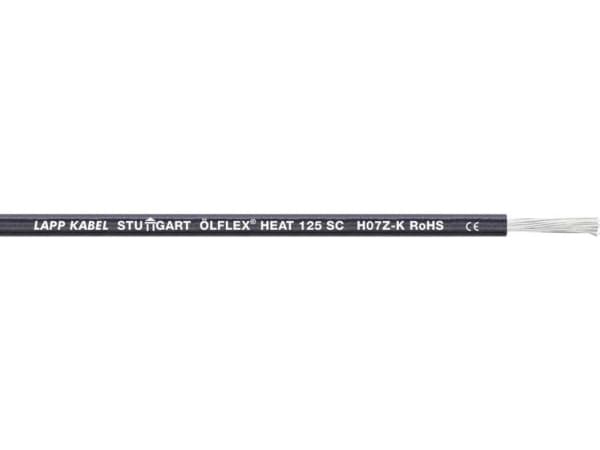 LAPP 1238000-100 Johdin ÖLFLEX® HEAT 125 SC 1 x 6 mm² vihreä, keltainen 100 m