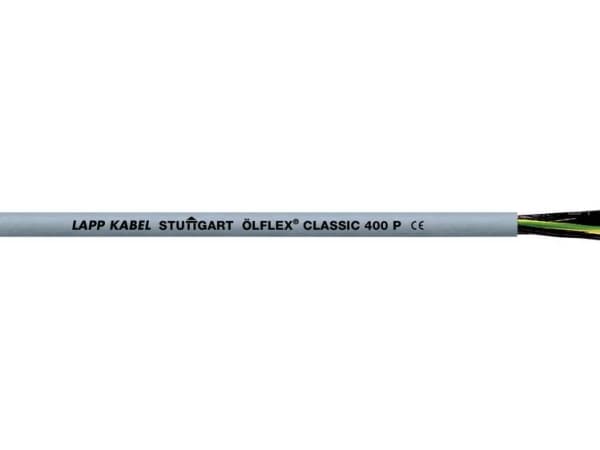 Lapp ÖLFLEX CLASSIC 400 P, Kabel för medelhög spänning, Grå, Polyvinylklorid (PVC), Halvstyv PVC (SR-PVC), Koppar, 1 mm ²