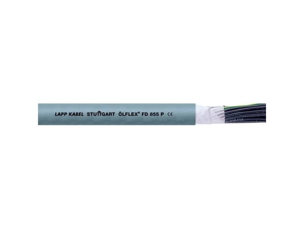 LAPP 27560-500 Peräketjujohto ÖLFLEX® FD 855 P 2 x 1 mm² Harmaa 500 m