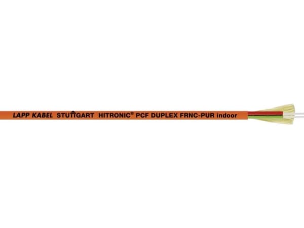 LAPP 28320702-100 Glasfiberkabel Hitronic PCF 200/230 µ Duplex Orange 100 m