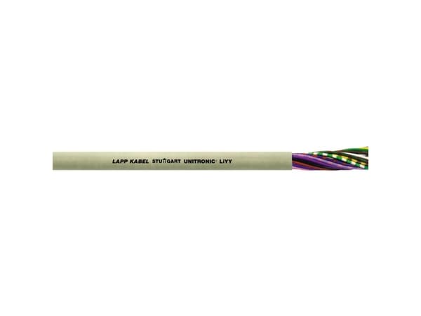 Lapp UNITRONIC LiYY, Grå, PVC, 4,2 mm, 6,6 kg/km, 25 kg/km, 4 mm