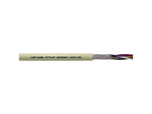 LAPP 31370-100 Datakaapeli UNITRONIC® Li2YCY (TP) 1 x 2 x 0,25 mm² Grå 100 m
