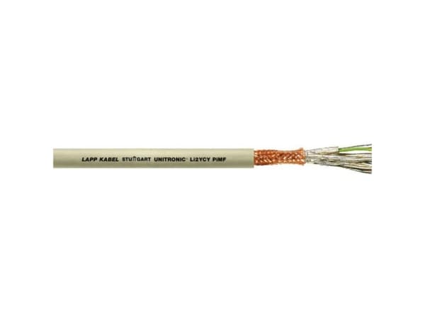 LAPP 34071-100 Datakaapeli UNITRONIC® Li2YCY PiMF 3 x 2 x 1 mm² Grå 100 m