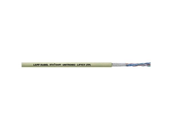LAPP 34233-100 Datakabel UNITRONIC® LiFYCY (TP) 8 x 2 x 0.08 mm² Grå 100 m