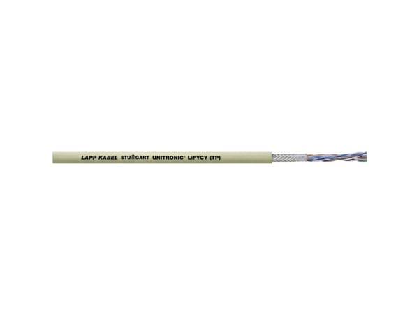 LAPP 34233-100 Datakabel UNITRONIC® LiFYCY (TP) 8 x 2 x 0.08 mm² Grå 100 m