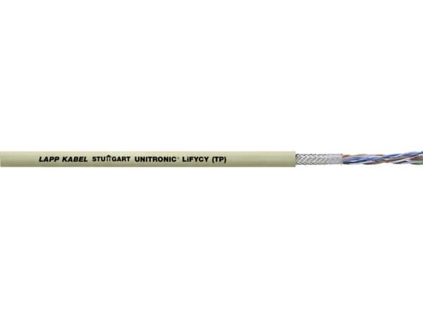 LAPP 34233-100 Datakabel UNITRONIC® LiFYCY (TP) 8 x 2 x 0.08 mm² Grå 100 m