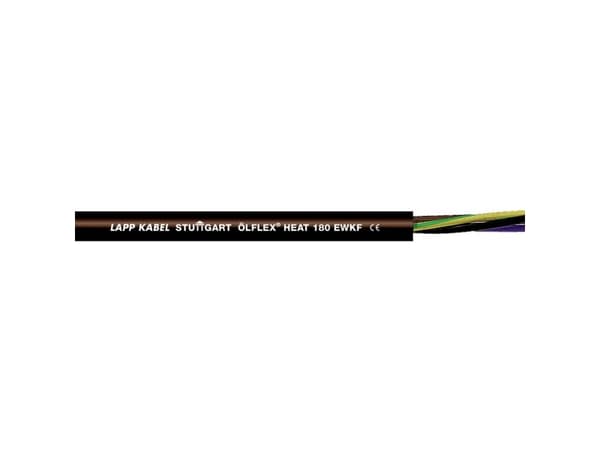 LAPP ÖLFLEX® HEAT 180 EWKF Korkean lämpötilan kaapeli 2 x 1 mm² Musta 46506-500 500 m