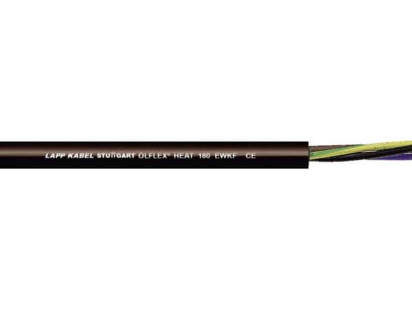 LAPP ÖLFLEX® HEAT 180 EWKF Korkean lämpötilan kaapeli 2 x 1 mm² Musta 46506-500 500 m