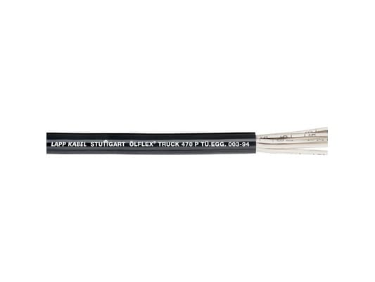 Lapp ÖLFLEX TRUCK 470 P FLRYY11Y, Strømutvidelse, Sort, Hvit, 500 m, -40 - 85 °C, ETIM 6.0 Class-ID: EC000104 ETIM 5.0 Class-ID: EC000104, 60 V