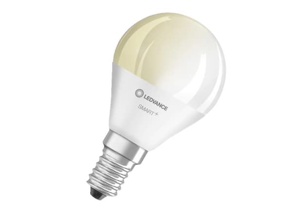 LEDVANCE SMART+ - LED-glödlampa - E14 - 4.9 W (motsvarande 40 W) - klass F - varmt vitt ljus - 2700 K - vit