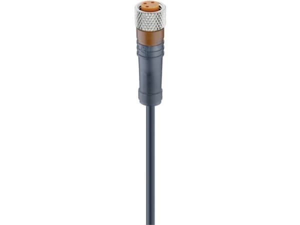 Lumberg Automation 18213-1 Sensor, ställdonskontakt, M8 Anslutning, rak 5,00 m Antal poler (RJ): 4 1 st