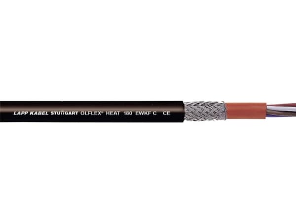 LAPP ÖLFLEX® HEAT 180 EWKF Högtemperaturkabel 2 x 1 mm² Svart 46307-100 100 m