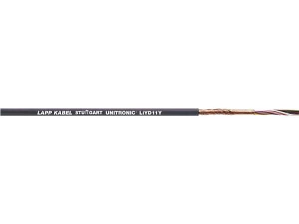 LAPP 33303-500 Datakabel UNITRONIC® LiYD11Y 3 x 0.25 mm² Sort 500 m