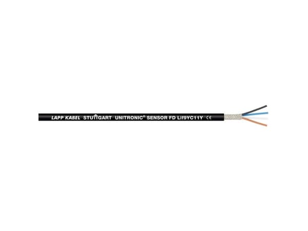Lapp UNITRONIC SENSOR FD Lif9YC11Y, 100 m, Svart, Polypropylen, Polyuretan (PUR), 300 V, -40 - 80 ° C