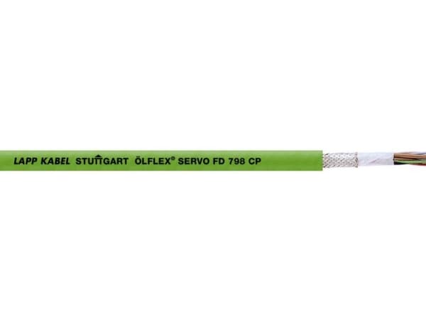 LAPP ÖLFLEX® SERVO FD 798 CP Kooderikaapeli 12 x 0,22 mm² Vihreä 36926-1000 1000 m