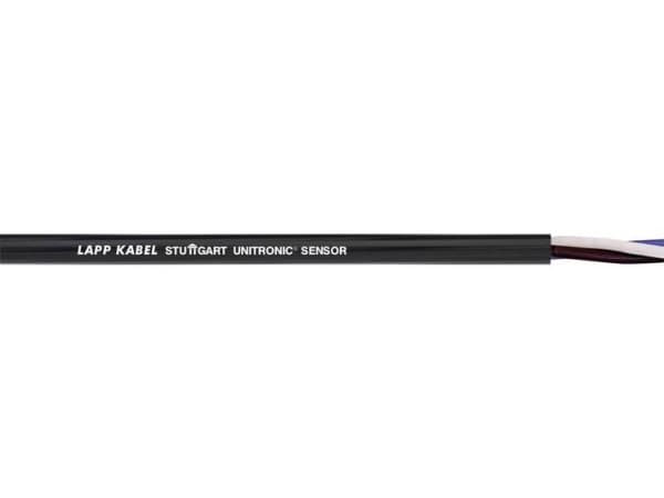 Laastari UNITRONIC SENSOR FD Lif9YC11Y, 100 m, Musta, Polypropeeni, Polyuretaani (PUR), 300 V, -40 - 80 °C