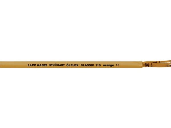 LAPP ÖLFLEX® CLASSIC 110 ORANGE Styreledning 2 x 1 mm² Orange 19700-100 100 m