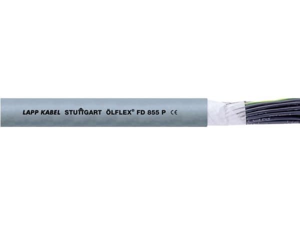 LAPP 27560-100 Slæbekædekabel ÖLFLEX® FD 855 P 2 x 1 mm² Grå 100 m