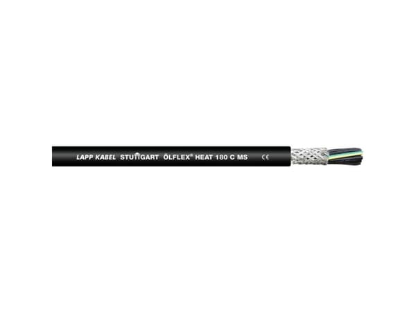LAPP ÖLFLEX® HEAT 180 C MS Korkean lämpötilan kaapeli 7 G 1 mm² Musta 46712-100 100 m