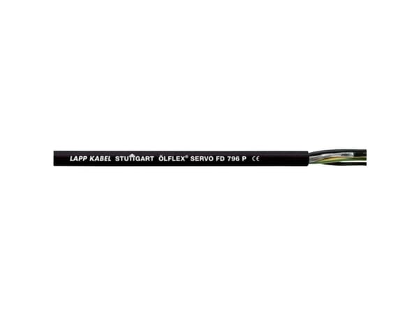 LAPP ÖLFLEX® SERVO FD 796 P Servo-ledning 4 G 0.75 mm² + 4 x 0.34 mm² Sort 25326-100 100 m