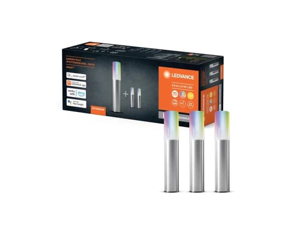 LEDVANCE SMART+, Gulvlys, Stål, Polykarbonat (PC), Rustfritt stål, IP65, Hage, III