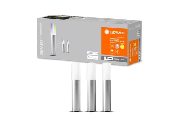 LEDVANCE SMART+, Gulvlys, Stål, Polykarbonat (PC), Rustfritt stål, IP65, Hage, III